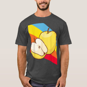 Apple yellow Fruit Food Vegan Vegetarian T-Shirt