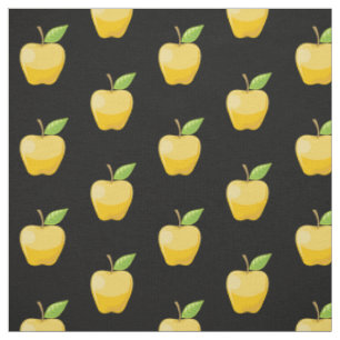 Apple Yellow Pattern Fabric