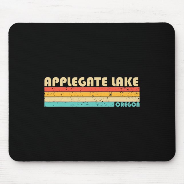 Applegate Lake Oregon Funny Fishing Camping Summer Mouse Pad (Front)