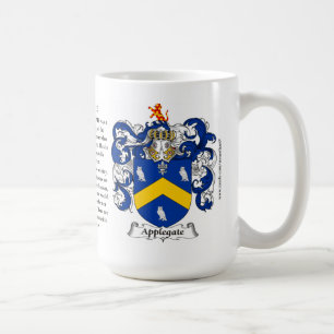 Applegate, the Origin, the Meaning and the Crest Coffee Mug