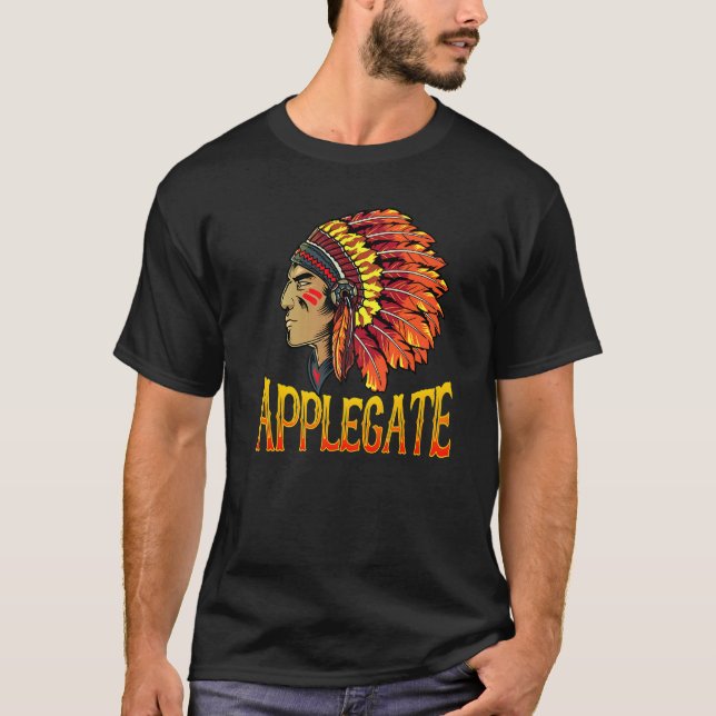 Applegate Tribe Native American Applegate Heritage T-Shirt (Front)