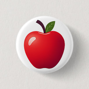 Apples!  3 cm round badge