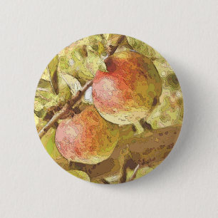 APPLES 6 CM ROUND BADGE
