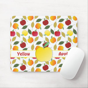 Apples and Leaves Mouse Pad