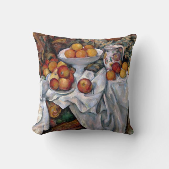 Apples and Oranges, Paul Cezanne, 1895-1900 Cushion (Front)