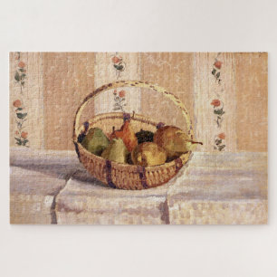 Apples and Pears in a Round Basket by Pissarro Jigsaw Puzzle