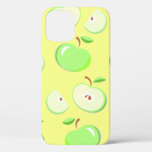 Apples apple pattern vector green iPhone 12 case