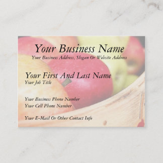Apples At The Farmers Market Business Card