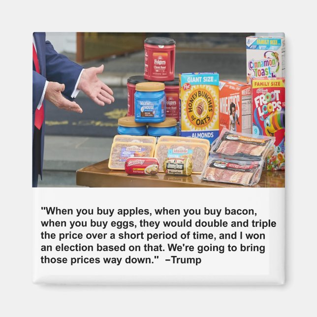 Apples, Bacon & Eggs 'Fridge Magnet (Front)