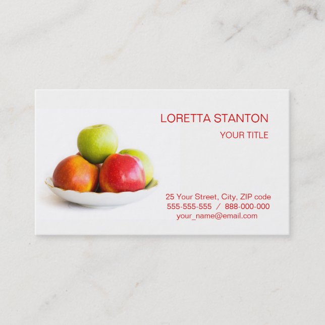 Apples Business Card (Front)
