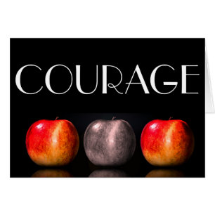 Apples "COURAGE" Greeting Card