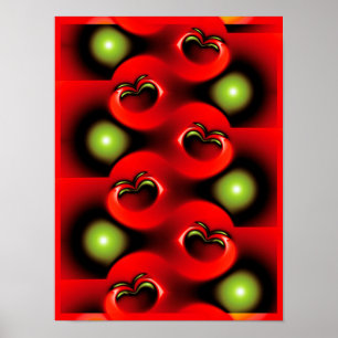 Apples Fractal Poster
