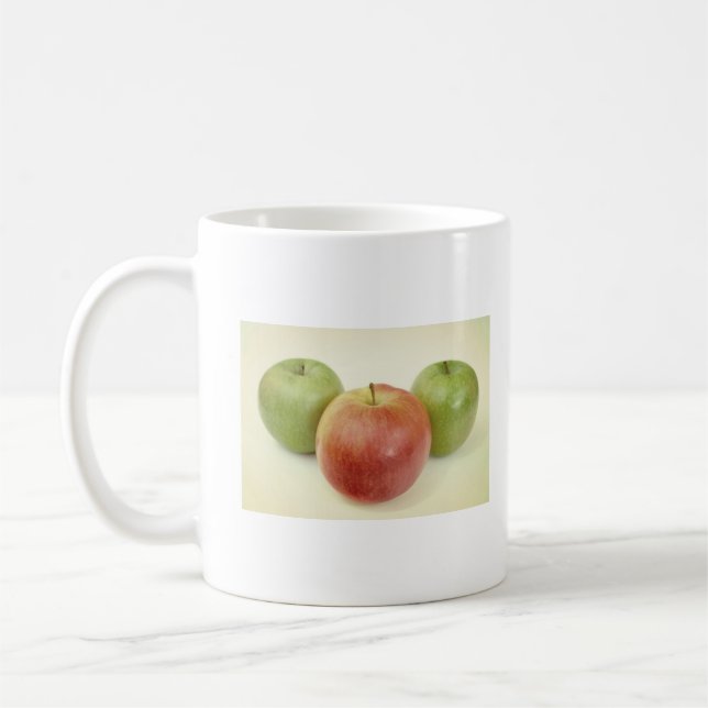 Apples Fruit Photo Coffee Mug (Left)