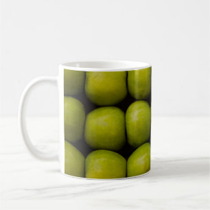 Apples fruits food green apples coffee mug