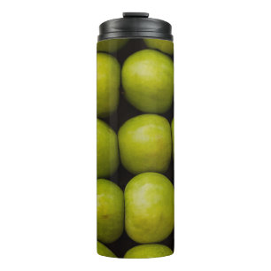 Apples fruits food green apples thermal tumbler