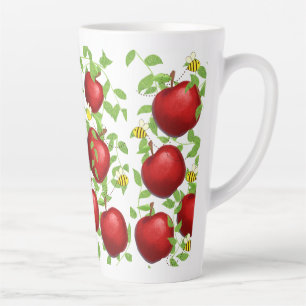 apples Fruits pattern  Latte Mug
