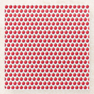 Apples! glass coaster