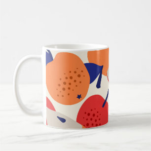 Apples Hand-Drawn: Trendy Vintage Seamless. Coffee Mug