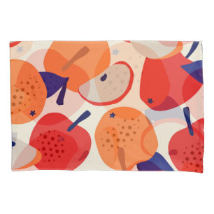 Apples Hand-Drawn: Trendy Vintage Seamless. Pillowcase