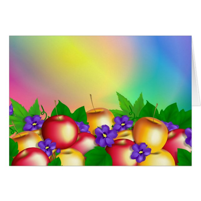 Apples in Vase Card (Front Horizontal)
