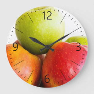 Apples Large Clock
