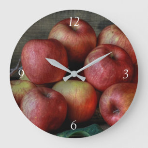 Apples Large Clock