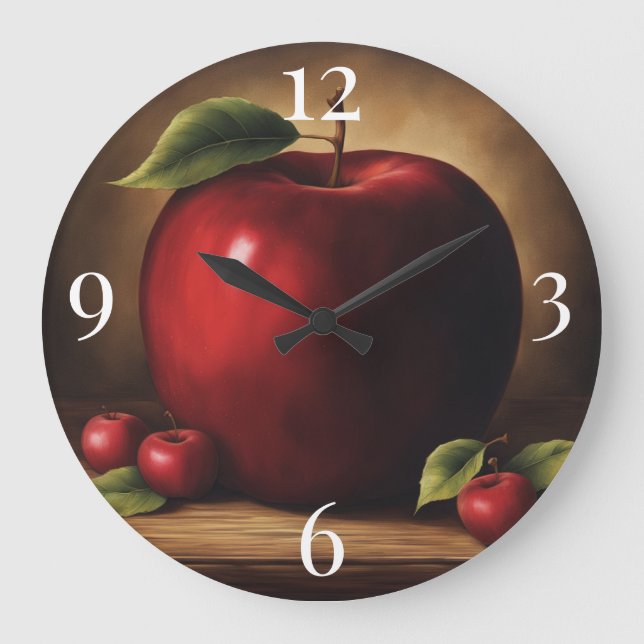 Apples Large Clock (Front)