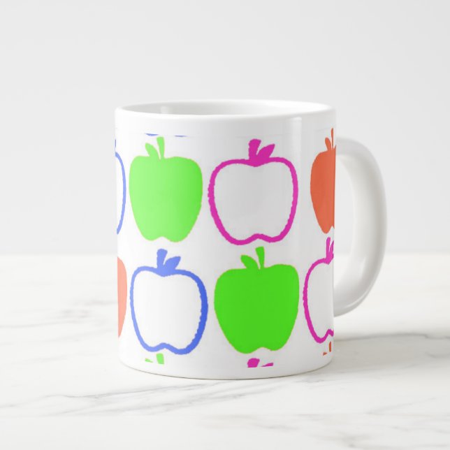 Apples Large Coffee Mug (Front Right)
