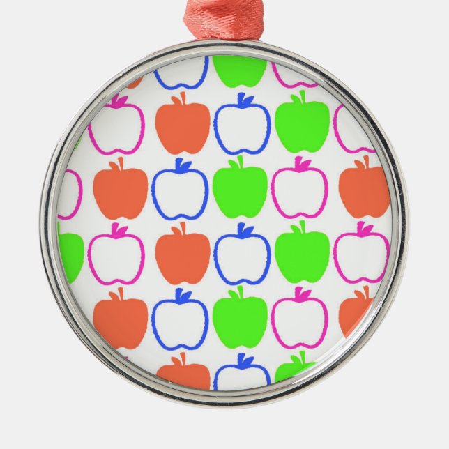 Apples Metal Tree Decoration (Front)