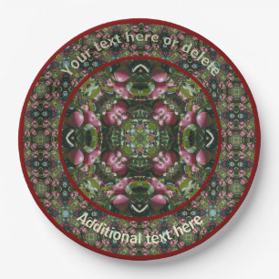 Apples Nature Art Personalised Party  Paper Plate