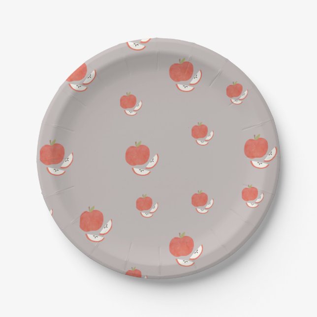 Apple's Next-Level Design Round Paper Plate (Front)