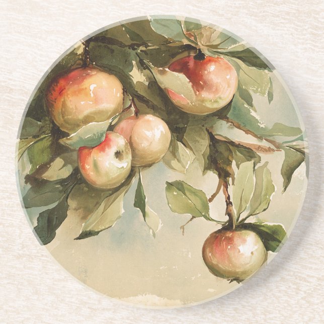 Apples on a Branch Coaster (Front)