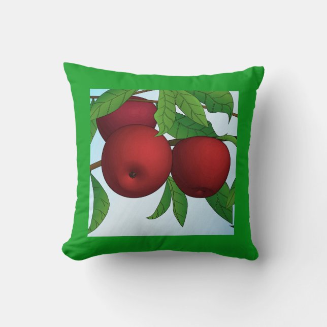 Apples on a Branch Cushion (Front)