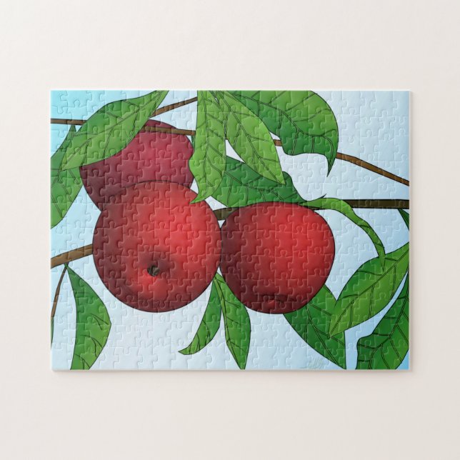 "Apples on a Branch" Jigsaw Puzzle (Horizontal)