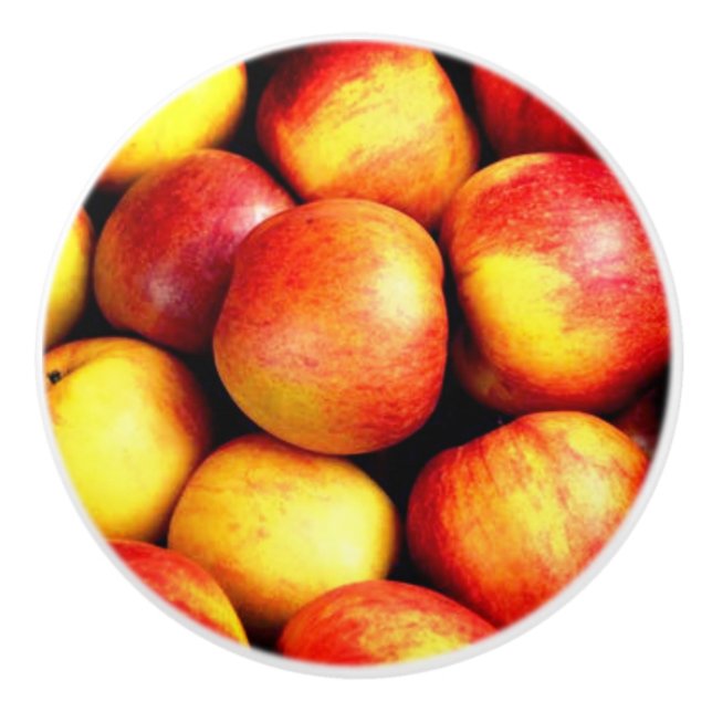 APPLES ON A CERAMIC KNOB (Front)