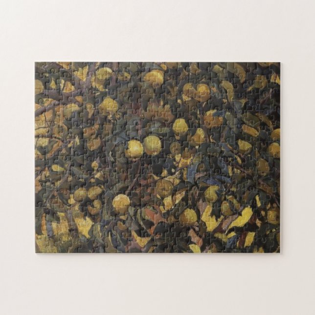 Apples on the Branches of Trees (by Serebriakova) Jigsaw Puzzle (Horizontal)