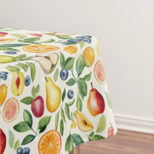 Apples Pears Blueberries Oranges Fruits Tablecloth