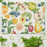 Apples Pears Blueberries Oranges Lemon Lime Fruits Tea Towel<br><div class="desc">Apples Pears Blueberries Oranges Lemons Limes Fruits</div>