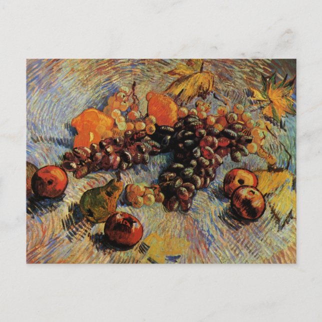 Apples, Pears, Lemons, Grapes by Vincent van Gogh Postcard (Front)