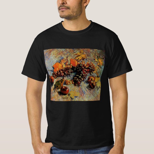 Apples, Pears, Lemons, Grapes by Vincent van Gogh T-Shirt (Front)