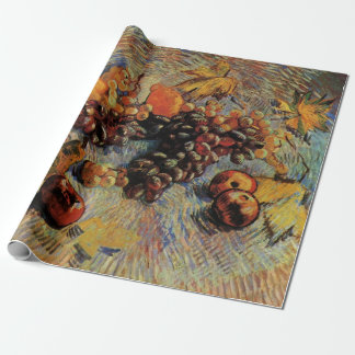 Apples, Pears, Lemons, Grapes by Vincent van Gogh Wrapping Paper