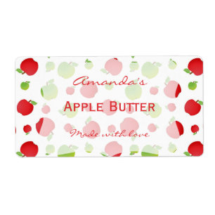 Apples Personalised Canning Label