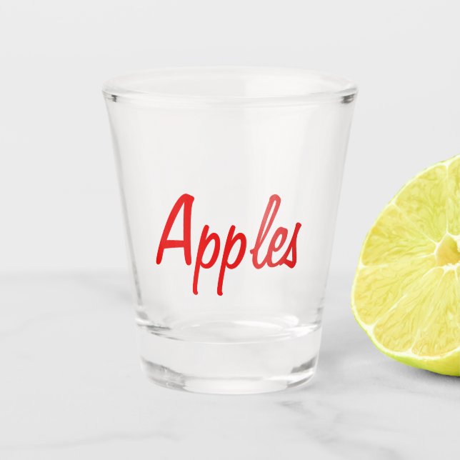 Apples Shot Glass (Front)