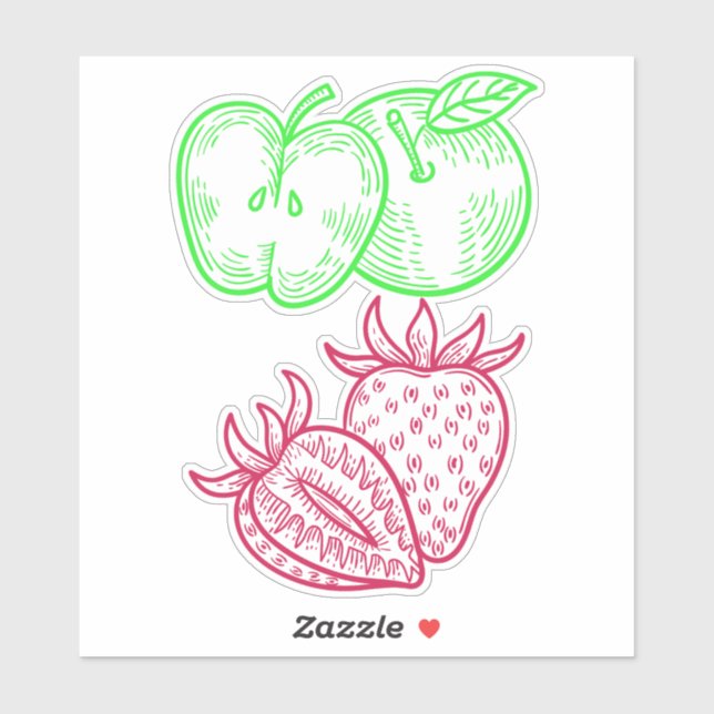 Apples & Strawberry's Sticker (Sheet)