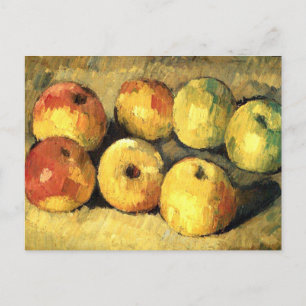 Apples Vintage Impressionism Cezanne Postcard