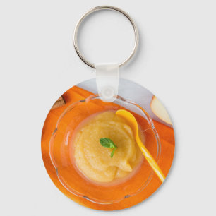Applesauce with cinnamon and orange spoon key ring