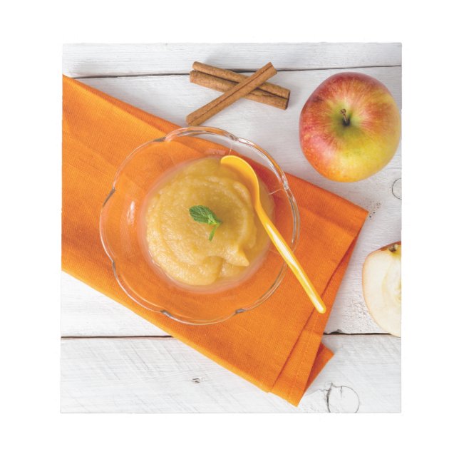 Applesauce with cinnamon and orange spoon notepad (Front)