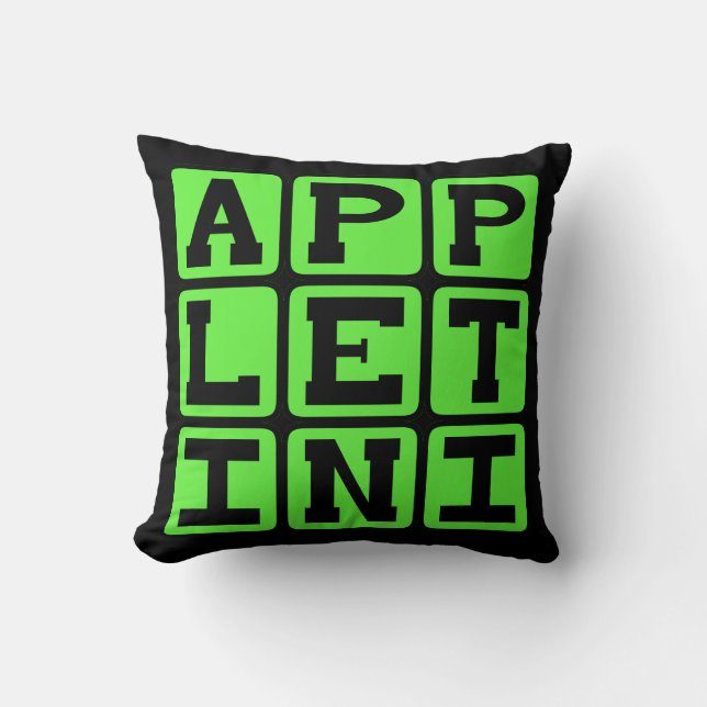 Appletini, Flavoued Martini Cushion (Front)