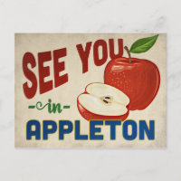 Appleton Wisconsin Apple - Vintage Travel