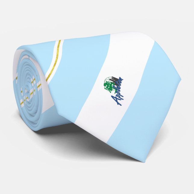 Appleton (Wisconsin) city flag Neck Tie (Rolled)
